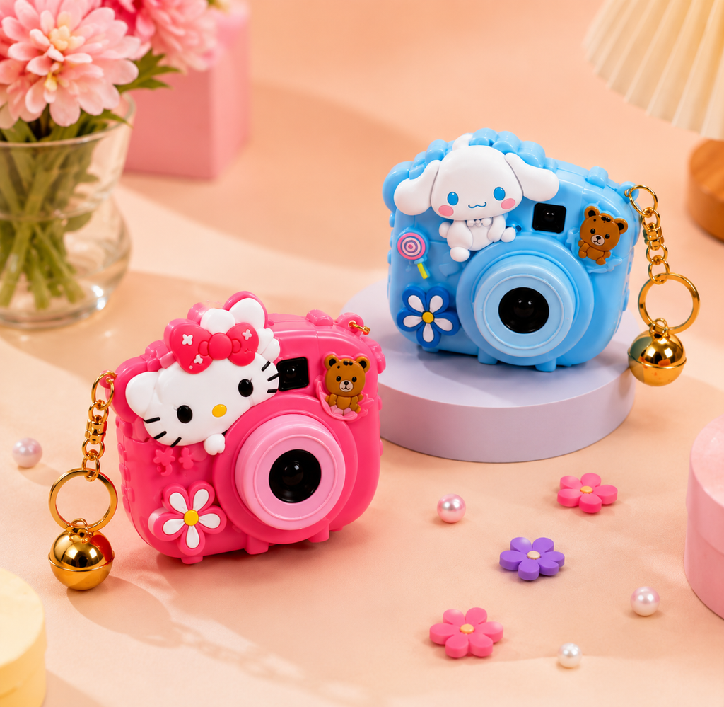 Cute Cartoon Camera Projector Keychain